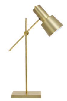 Light&amp;Living bureaulamp 25x15x68-82 cm PRESTON antiek brons