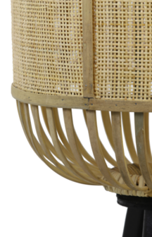 Light&amp;Living vloerlamp &Oslash;40x140 cm ALIFIA bamboe+webbing naturel