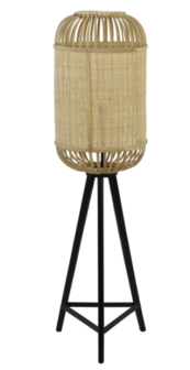 Light&amp;Living vloerlamp &Oslash;40x140 cm ALIFIA bamboe+webbing naturel