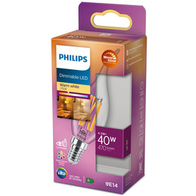 LED lamp E14 4,5W 470Lm kaars helder dimbaar