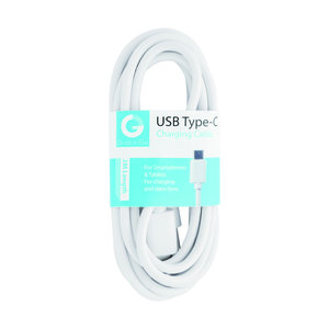 laad+datakabel USB-A(M) - USB-C(M) 2m wit