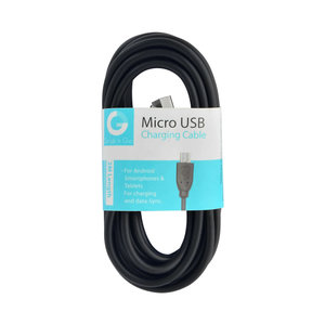 laad+datakabel micro USB 2m zwart