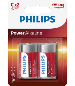 batterij Power Alkaline C 2 stuks