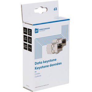 data keystone CAT6A 2 stuks