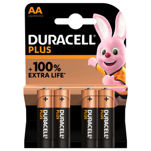 batterij alkaline plus 100% AA 4st.