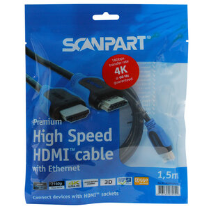 kabel HDMI High Speed ethernet 2.0 1,5m