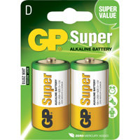batterij Super Alkaline D 2 stuks