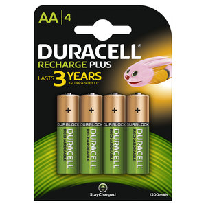 oplaadbare batterij plus AA 1300mAh 4st.