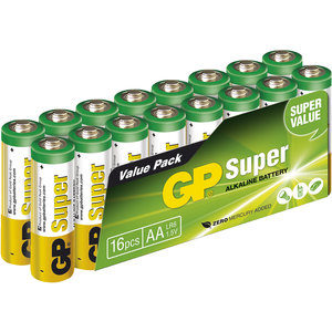 batterij Super Alkaline AA 16 stuks