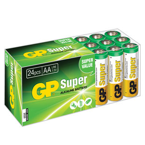 batterij Super Alkaline AA 24 stuks