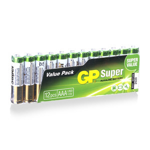batterij Super Alkaline AAA 12 stuks