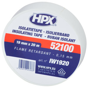 isolatieband 19mm 20m wit