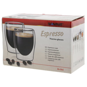 espresso thermo glazen 2x8cl