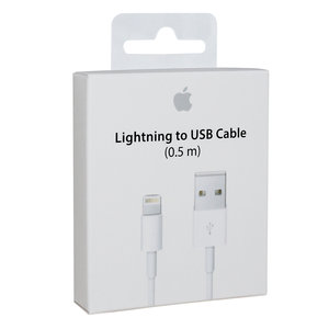 laad+datakabel Apple lightning 0,5m