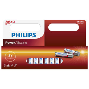 batterij Power Alkaline AAA 12 stuks