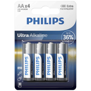 batterij alkaline ultra AA 4 stuks