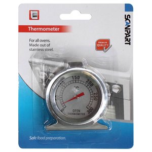 oven thermometer +0°C tot +300°C RVS