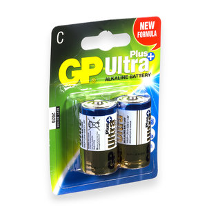 batterij Ultra+ Alkaline C 2 stuks