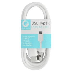 laad+datakabel USB-A(M) - USB-C(M) 1m wit